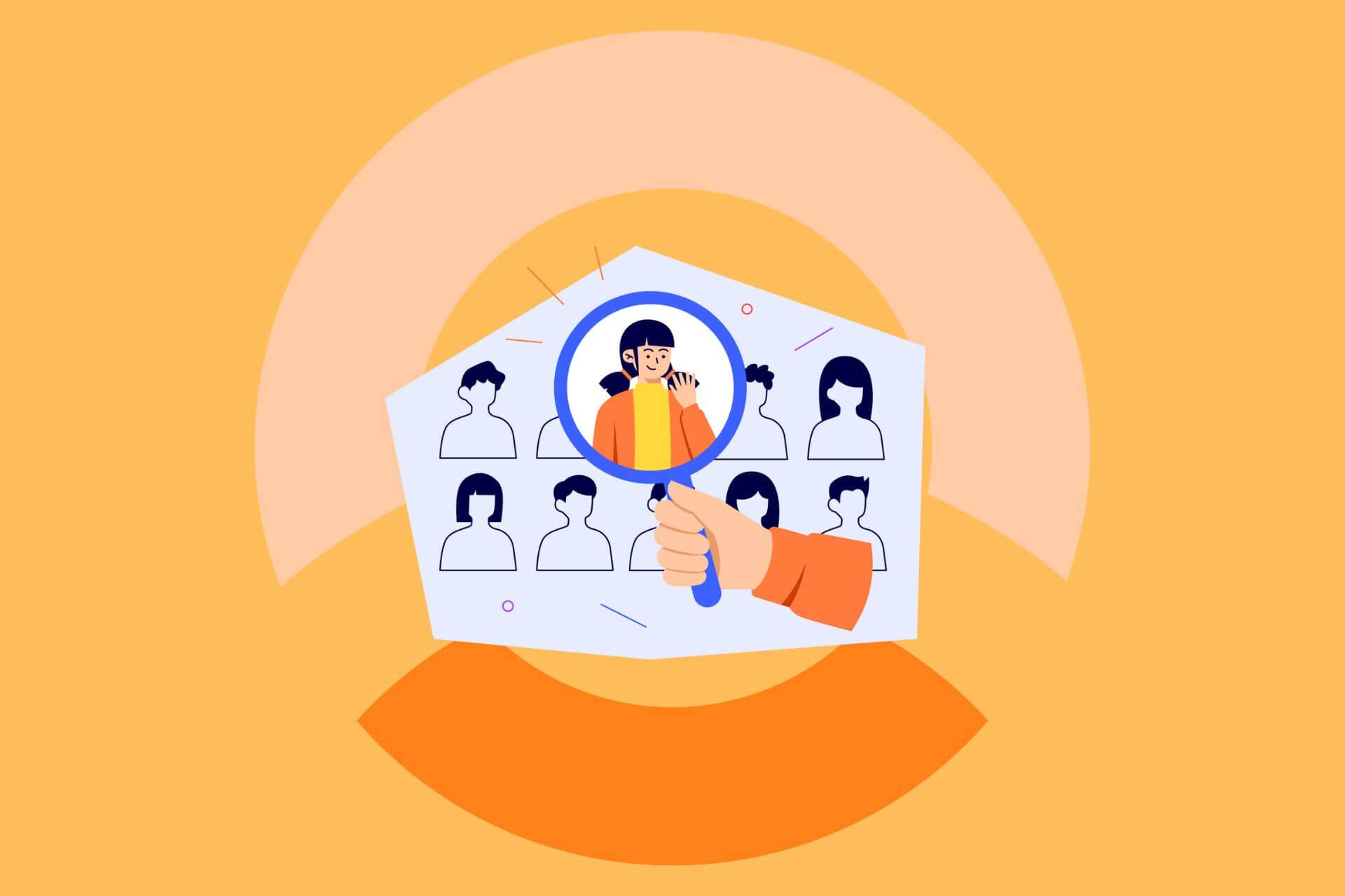 Illustration of talent screening