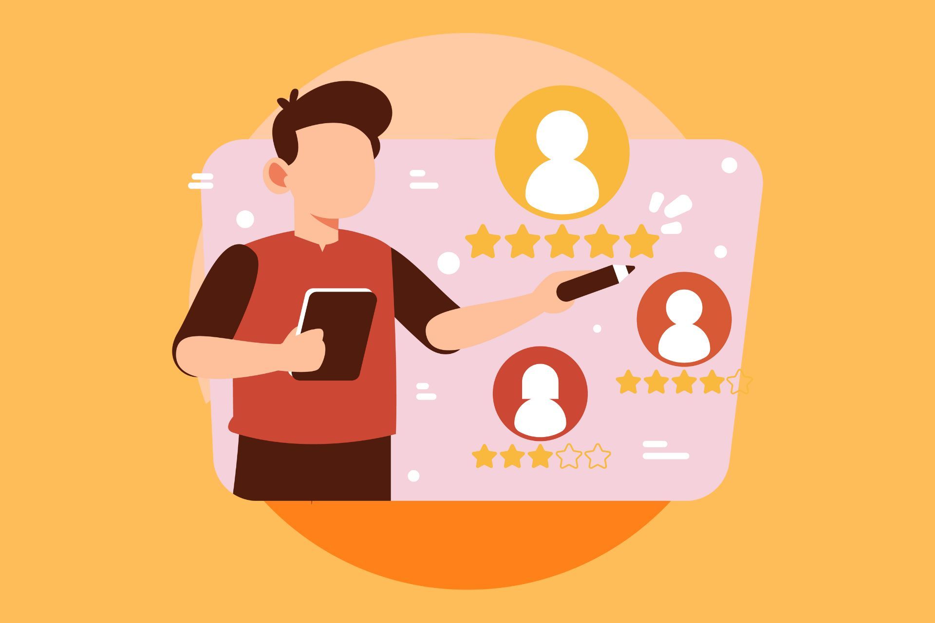 An illustration of evaluating employees.