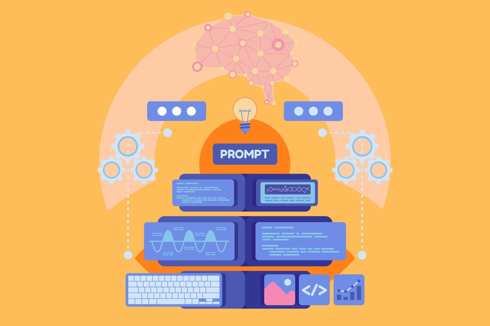 An illustration of AI-powered programming